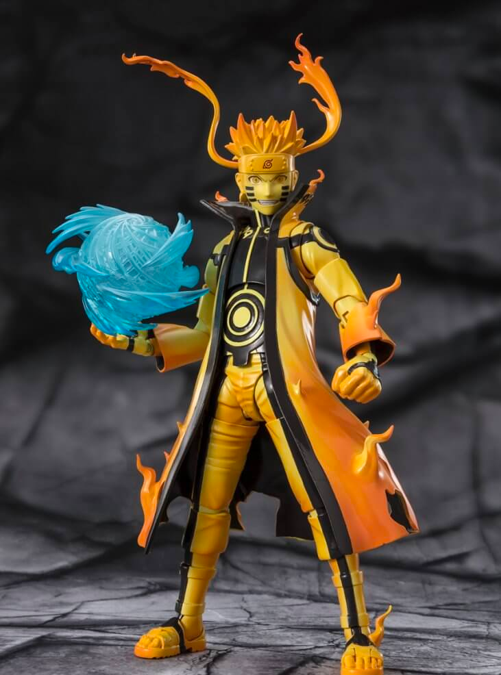 FIGURA S.H.FIGUARTS NARUTO UZUMAKI KURAMA LINK MODE COURAGEOUS STRENGTH THAT BINDS TAMASHII NATIONS