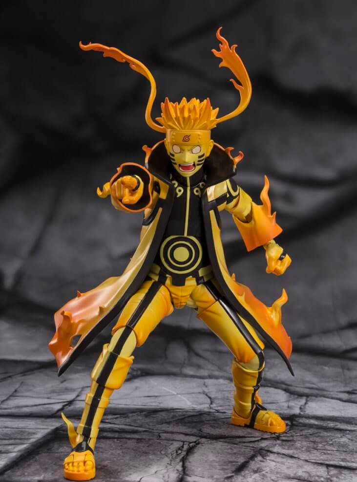 FIGURA S.H.FIGUARTS NARUTO UZUMAKI KURAMA LINK MODE COURAGEOUS STRENGTH THAT BINDS TAMASHII NATIONS