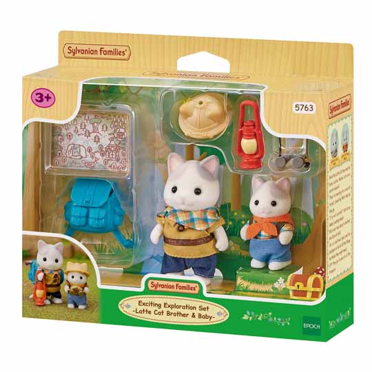 SET DE EXPLORADORES, BEBE GATO LATTE Y HERMANO