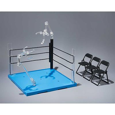 S.H.FIGUARTS TAMASHII STAGE ACT RING CORNER (NEUTRAL) & FOLDING CHAIR SET FOR