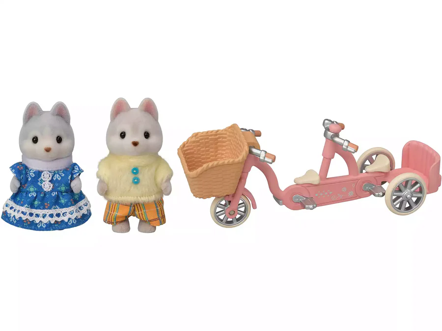  HERMANOS HUSKY EN TANDEM SYLVANIAN FAMILIES