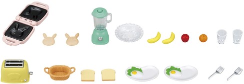  SET DE DESAYUNO SYLVANIAN FAMILIES