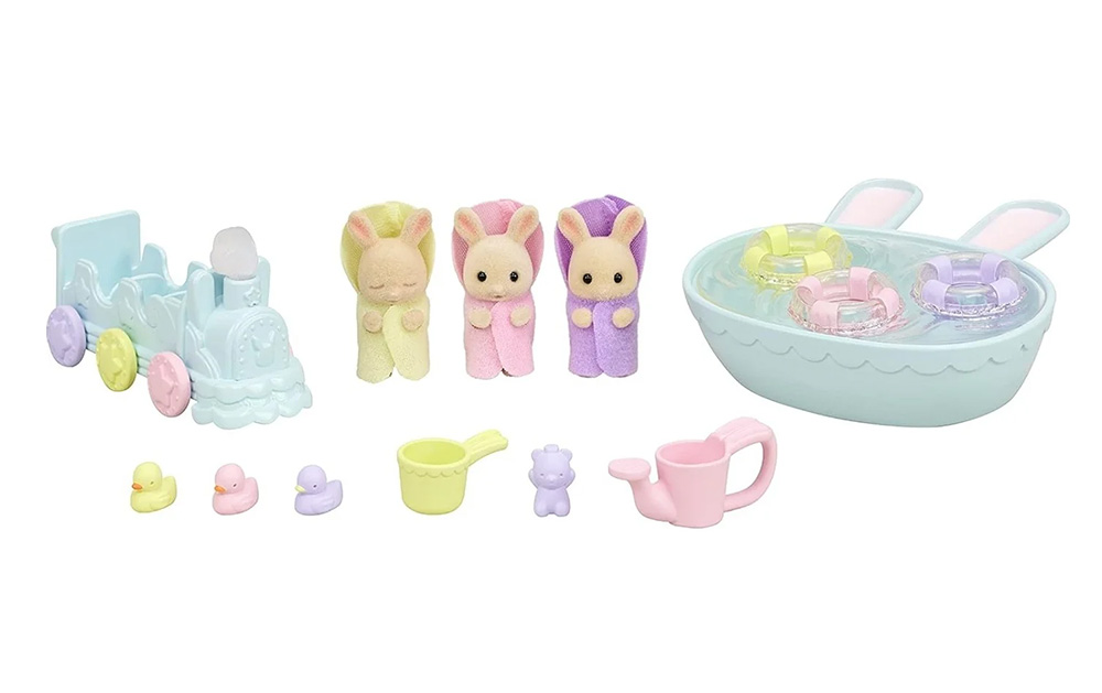 BAÑO DE LOS TRILLIZOS SYLVANIAN FAMILIES