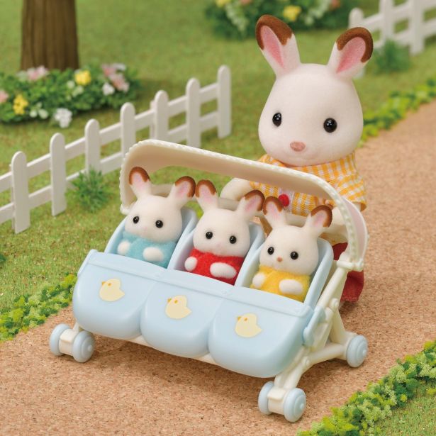 CARRITO TRILLIZOS SYLVANIAN FAMILIES