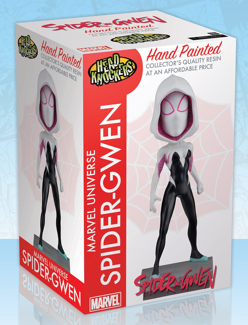 ESTATUA MARVEL HEAD KNOCKER SPIDER GWEN CLASSIC MASKED NECA