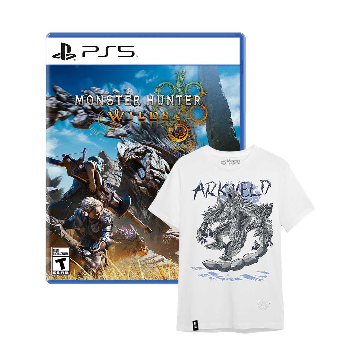 MONSTER HUNTER WILDS STANDARD EDITION - LATAM PS5 + POLERA DE REGALO