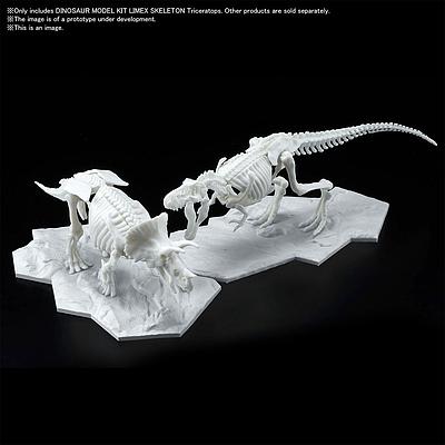 MODEL KIT DINOSAUR LIMEX SKELETON TRICERATOPS BANDAI HOBBY