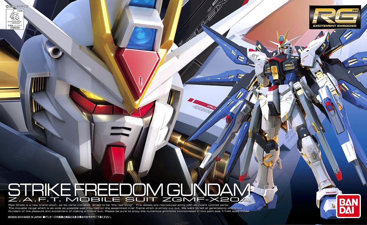 MODEL KIT RG 1/144 ZGMF-X20A STRIKE FREEDOM GUNDAM BANDAI HOBBY