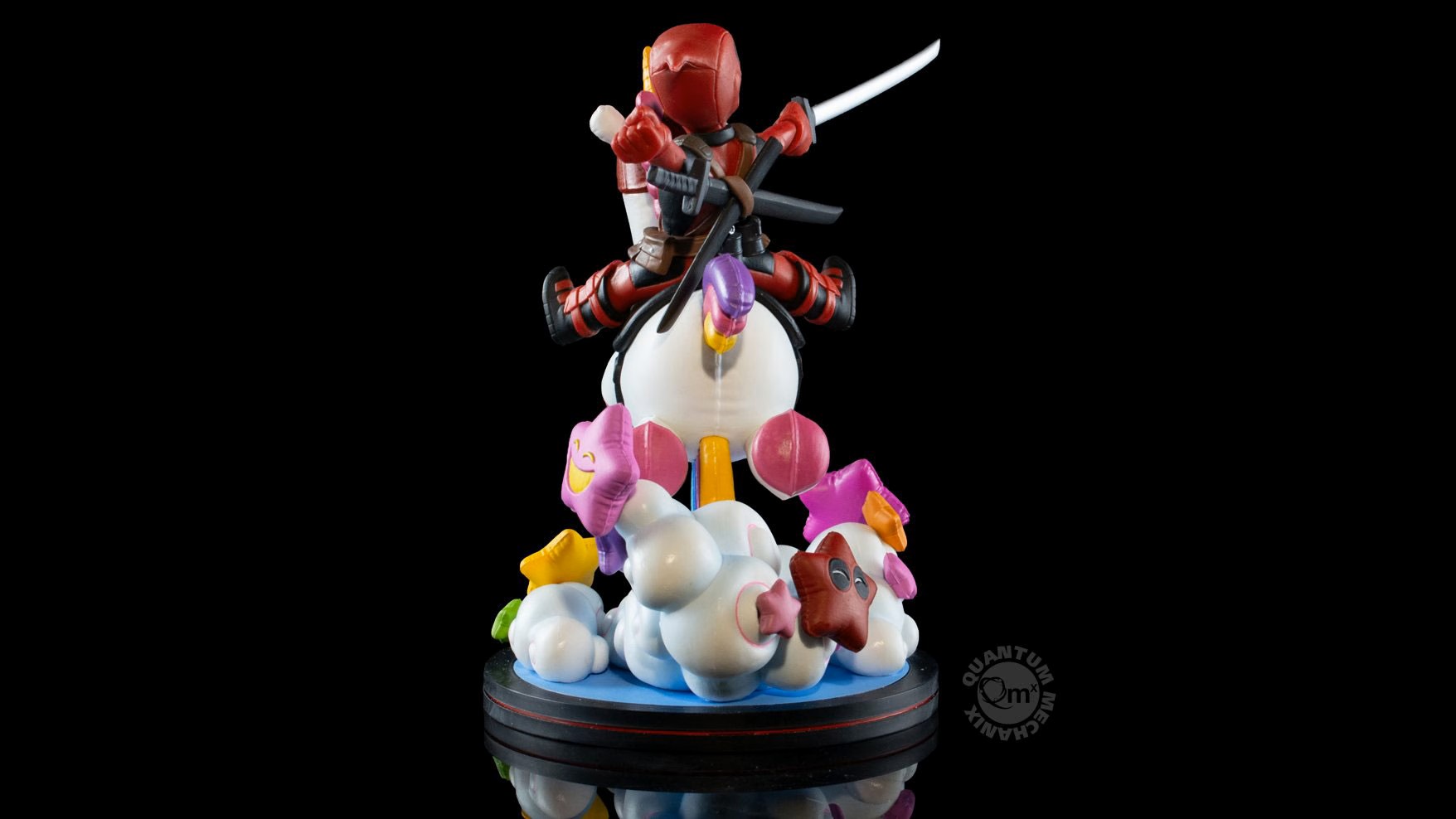 ESTATUA DEADPOOL X UNICORN Q FIG MAX ELITE DIORAMA QUANTUM MECHANIX