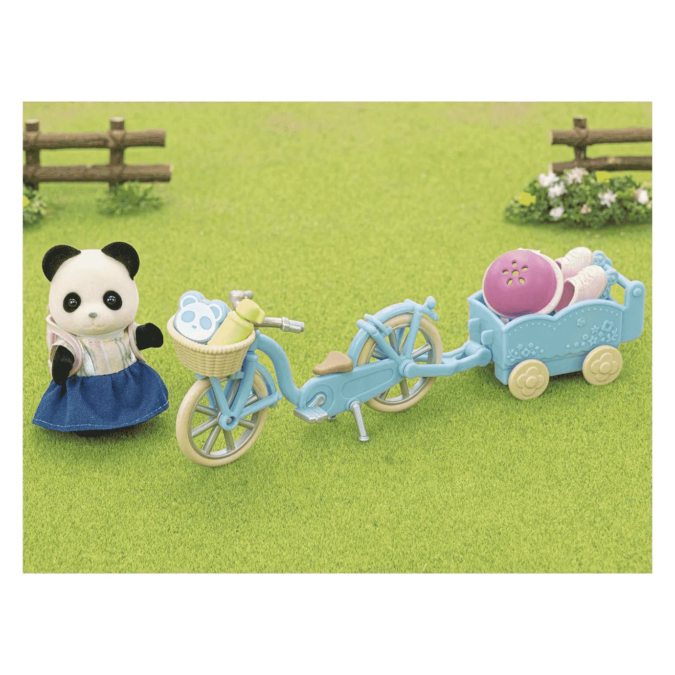 SET SKATE Y BICICLETA PANDA SYLVANIAN FAMILIES