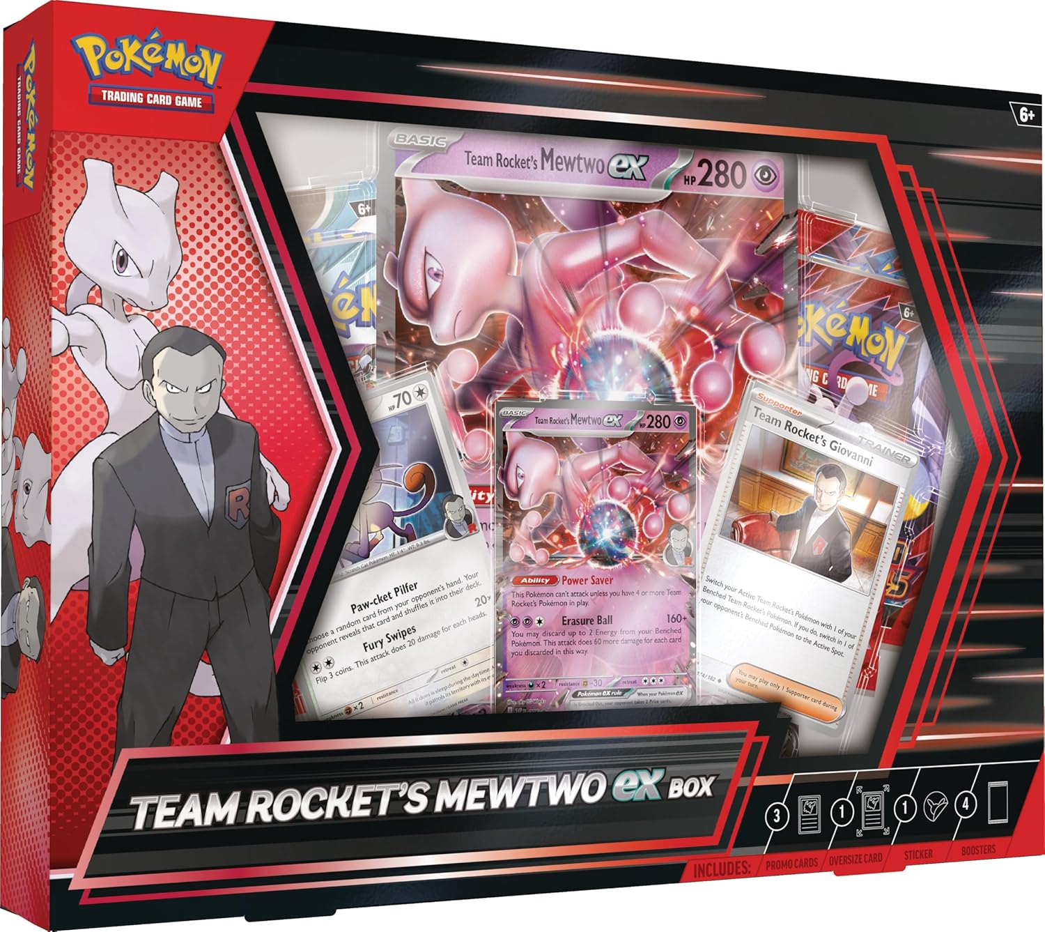 TEAM ROCKET'S MEWTWO EX BOX INGLÉS POKEMON COMPANY