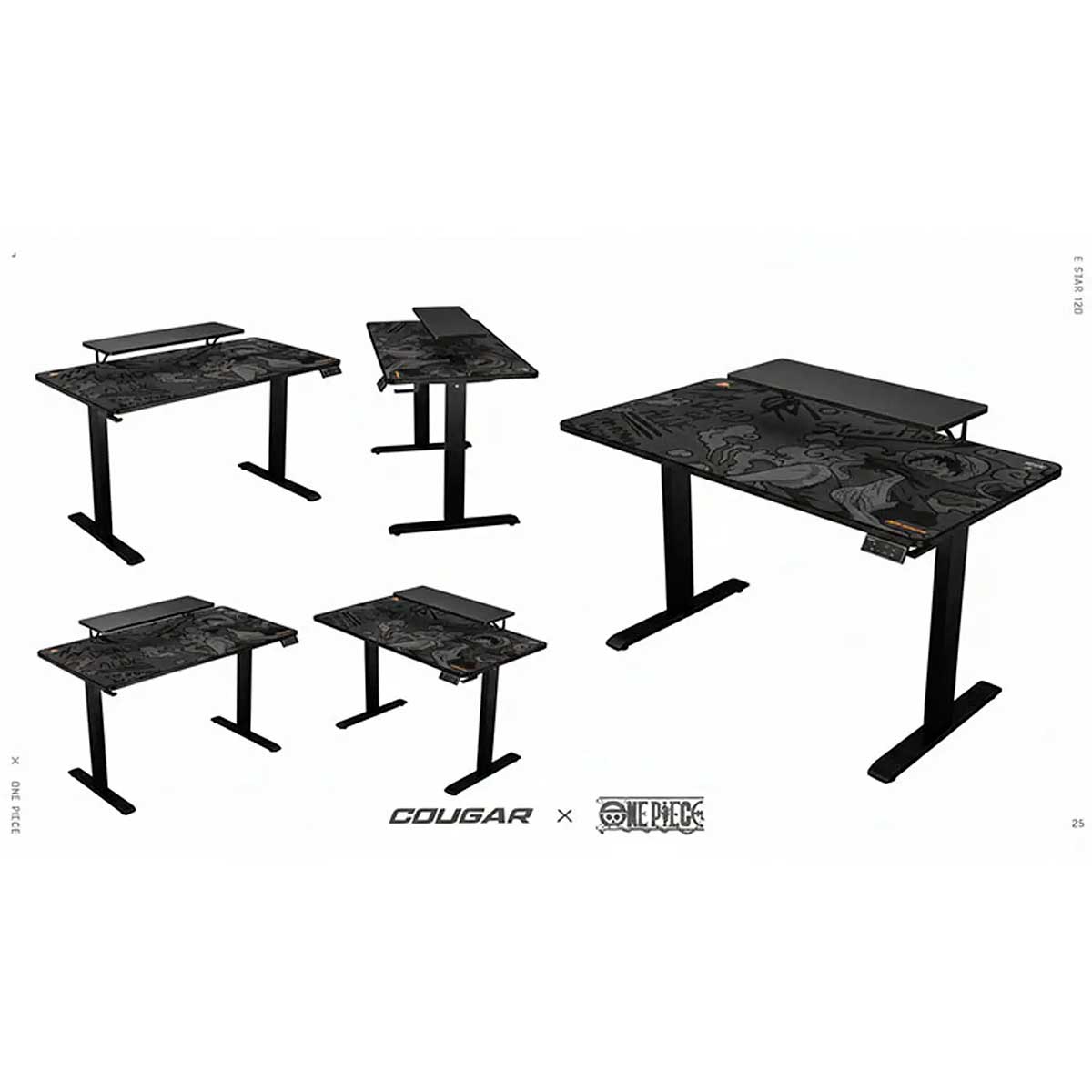 ESCRITORIO E-STAR 120 EDICION LUFFY - BLACK COUGAR