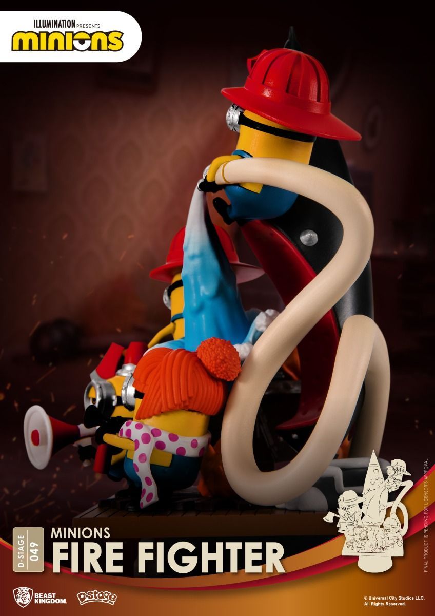 DIORAMA STAGE 049 MINIONS FIRE FIGHTER BEAST KINGDOM