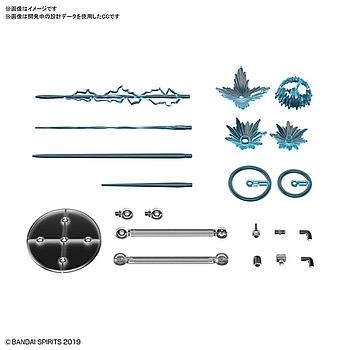 [4573102605795] KIT ACCESORIOS CUSTOMIZE EFFECT GUNFIRE IMAGE VER. BLUE BANDAI HOBBY