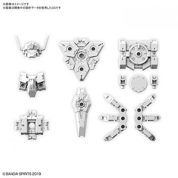 [4573102607539] KIT ACCESORIOS 30MM 1/144 OPTION ARMOR FOR COMMANDER RABIOT EXCLUSIVE / WHITE BANDAI HOBBY