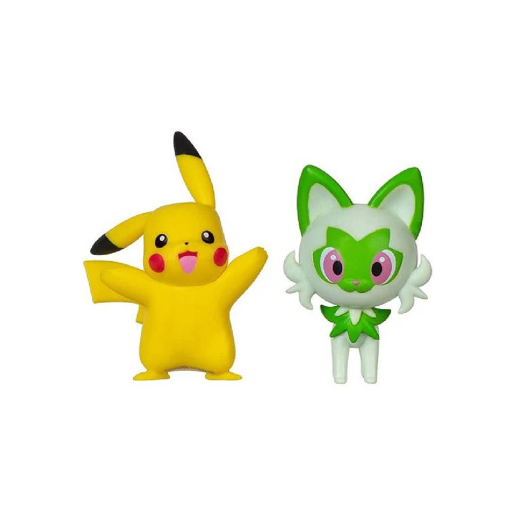 Figura Pokemon Pikachu y Sprigatito Jazwares