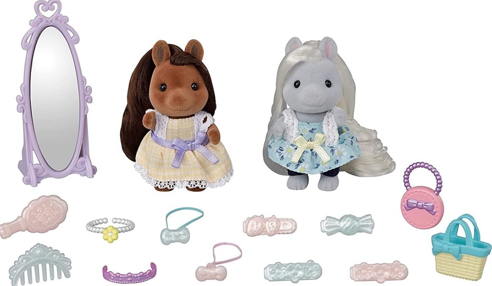 SET AMIGAS PONY SYLVANIAN FAMILIES