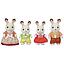 FAMILIA CONEJO DE CHOCOLATE SYLVANIAN FAMILIES