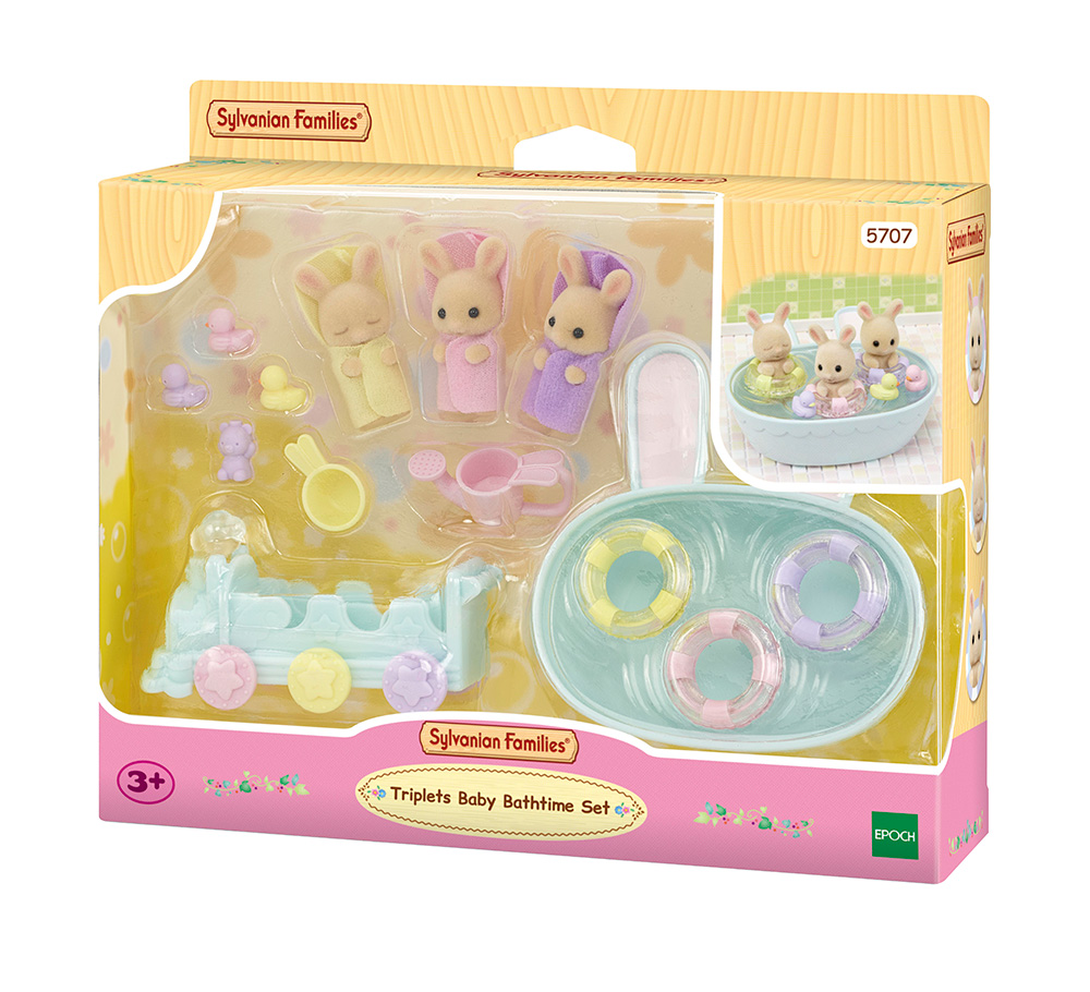 BAÑO DE LOS TRILLIZOS SYLVANIAN FAMILIES