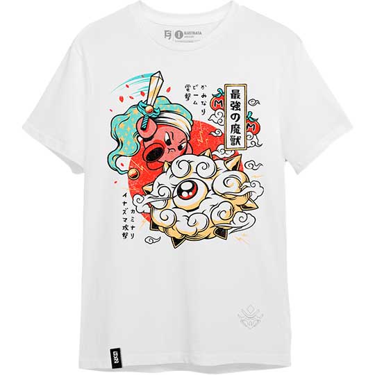Polera Kirby Japan Blanca | Ilustrata GKZ