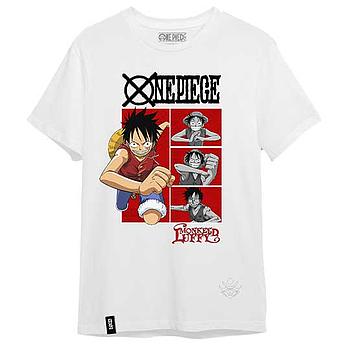 [OP01-OP-B] POLERA LUFFY BLANCA - ONE PIECE - Geekz