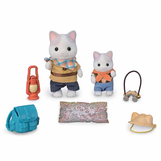 SET EXPLORADORES: HERMANOS GATO LATTE SYLVANIAN FAMILIES