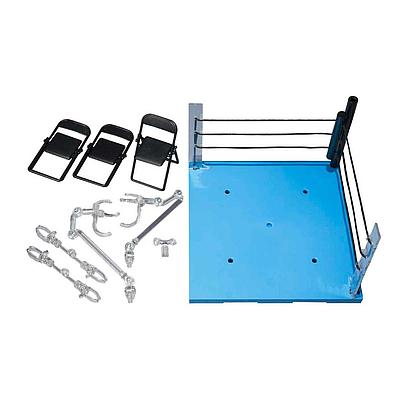 S.H.FIGUARTS TAMASHII STAGE ACT RING CORNER (NEUTRAL) & FOLDING CHAIR SET FOR