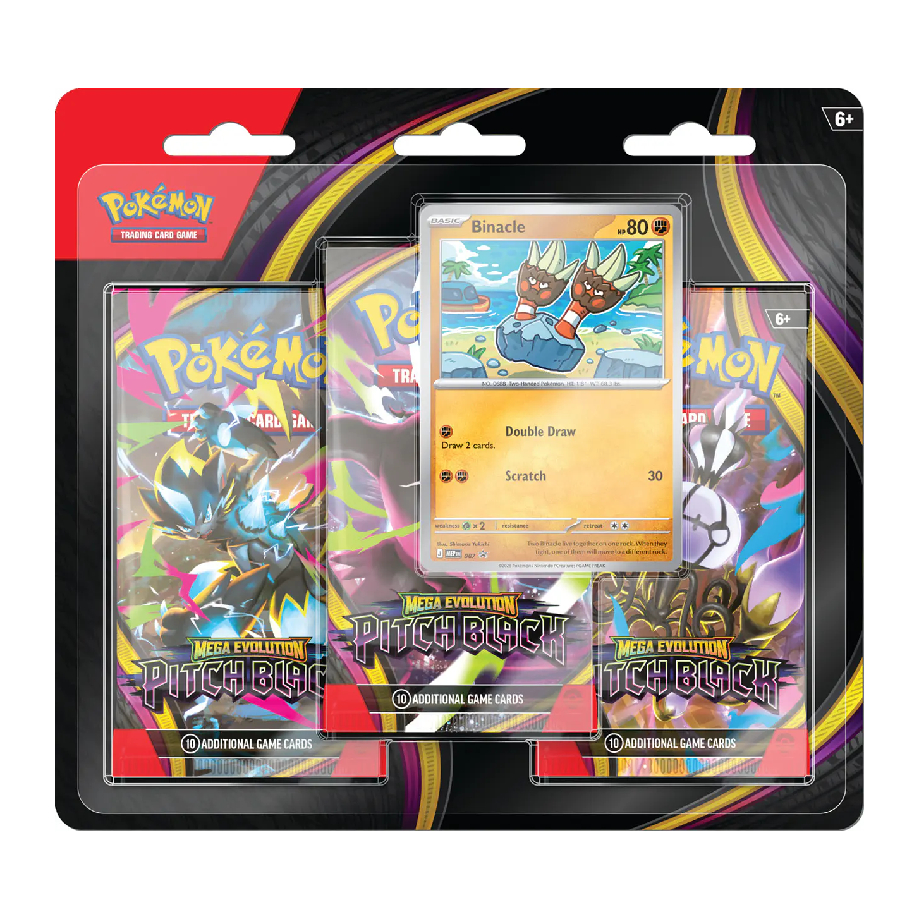 PITCH BLACK  3-PACK BLISTER INGLÉS POKEMON COMPANY