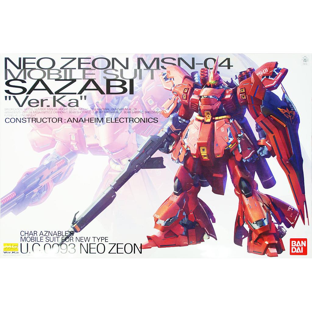 MODEL KIT MG 1/100 MSN 04 SAZABI VER.KA BANDAI HOBBY | GEEKZ
