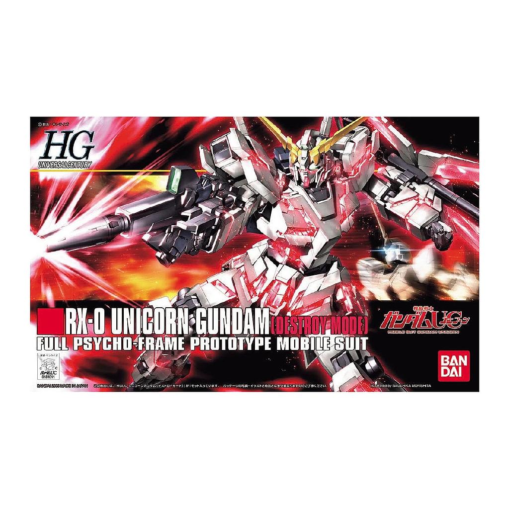 MODEL KIT 1/144 HGUC RX0 UNICORN GUNDAM DESTROY MODE. BANDAI HOBBY