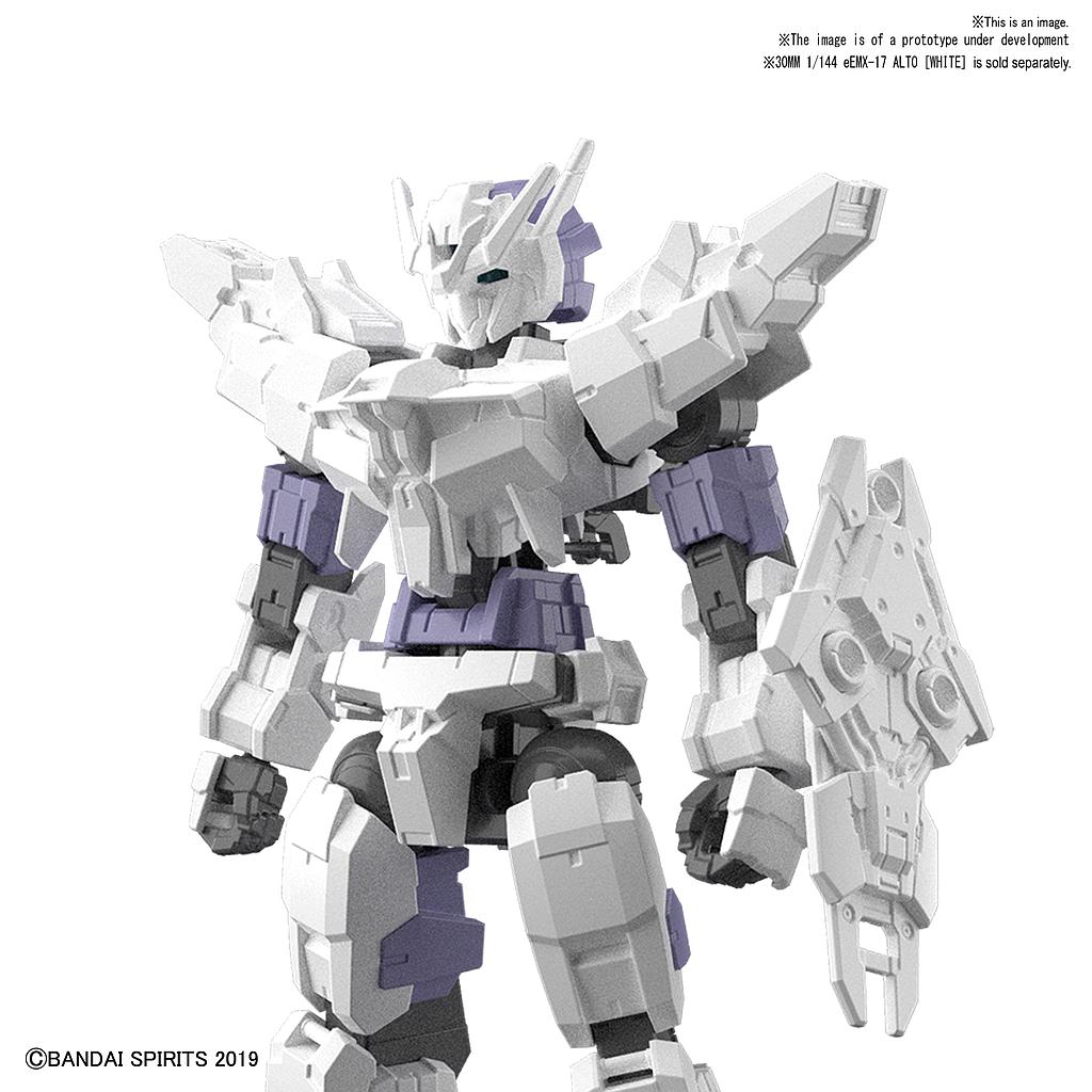 KIT ACCESORIOS 30MM 1/144 OPTION ARMOR FOR COMMANDER TYPE ALTO EXCLUSIVE/ WHITE  BANDAI HOBBY