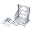 MODEL KIT BUILDERS PARTS SYSTEM BASE 001 WHITE BANDAI HOBBY