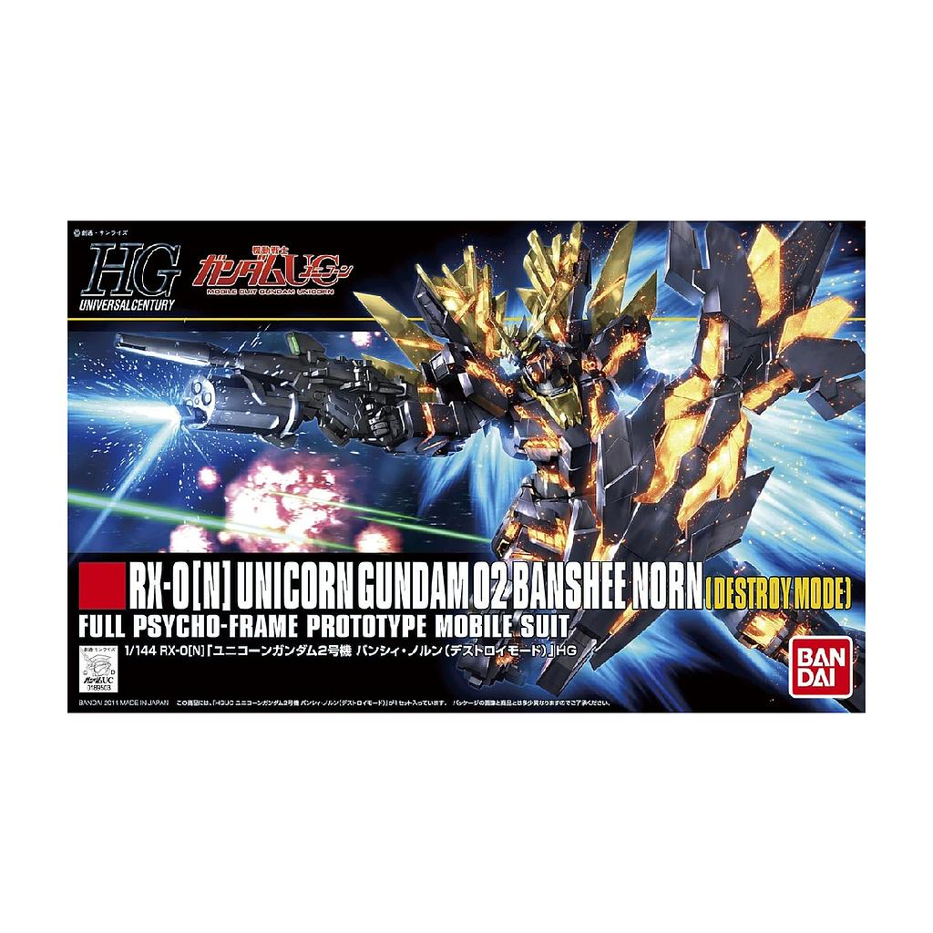MODEL KIT 1/144 HGUC UNICORN GUNDAM 02 BANSHEE NORN DESTROY MODE BANDAI HOBBY