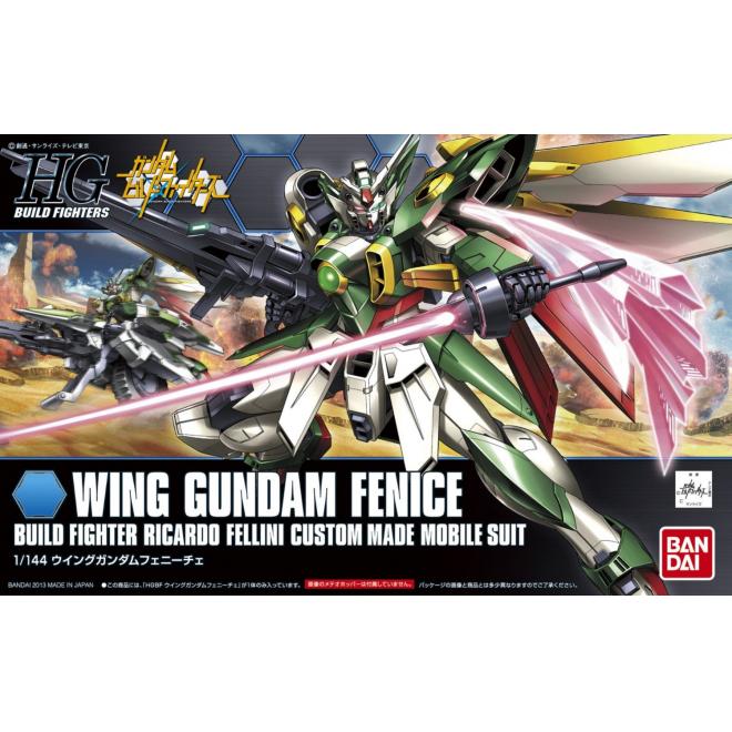 MODEL KIT HGBF 1/144 WING GUNDAM FENICE. BANDAI HOBBY