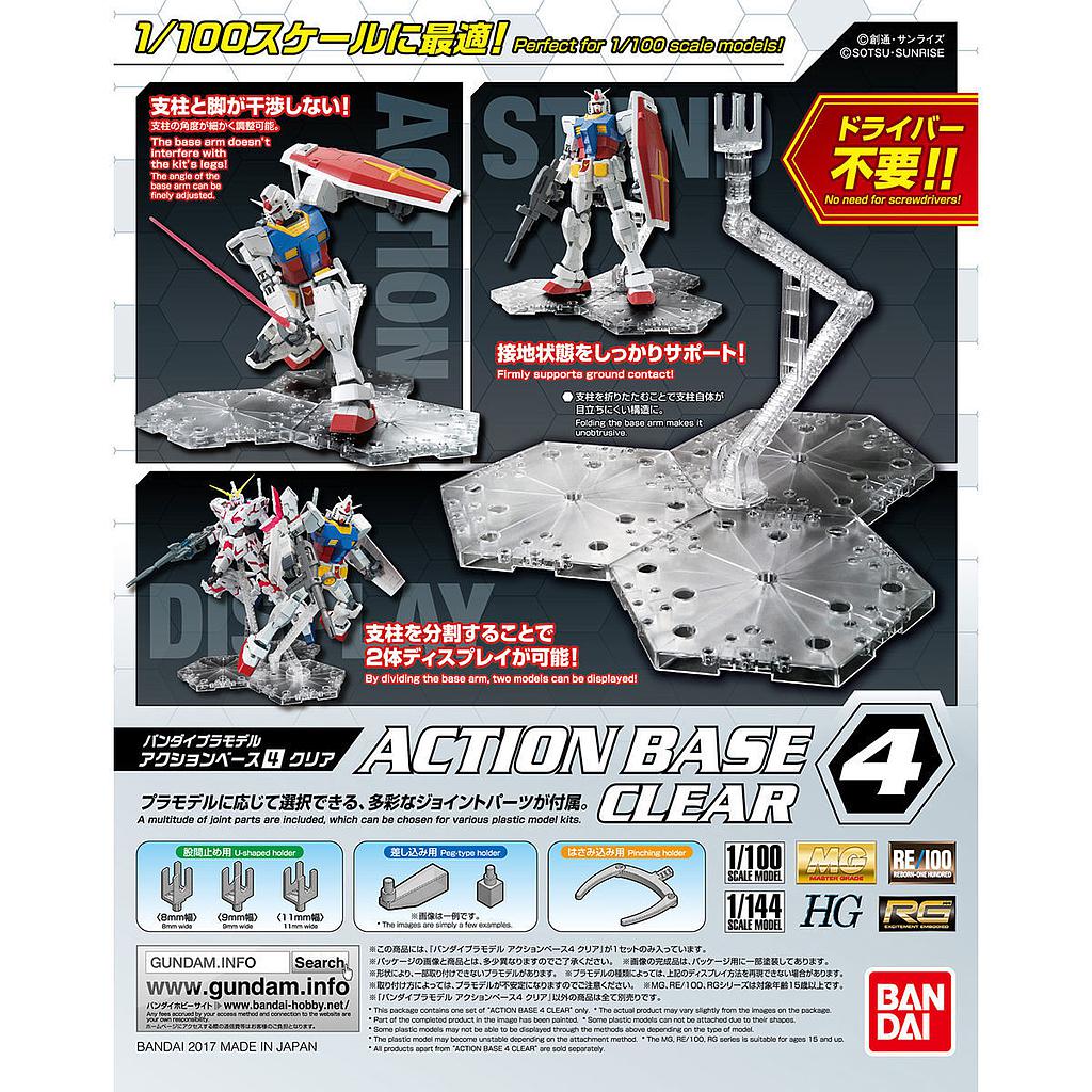 MODEL KIT ACTION BASE 4 CLEAR BANDAI HOBBY