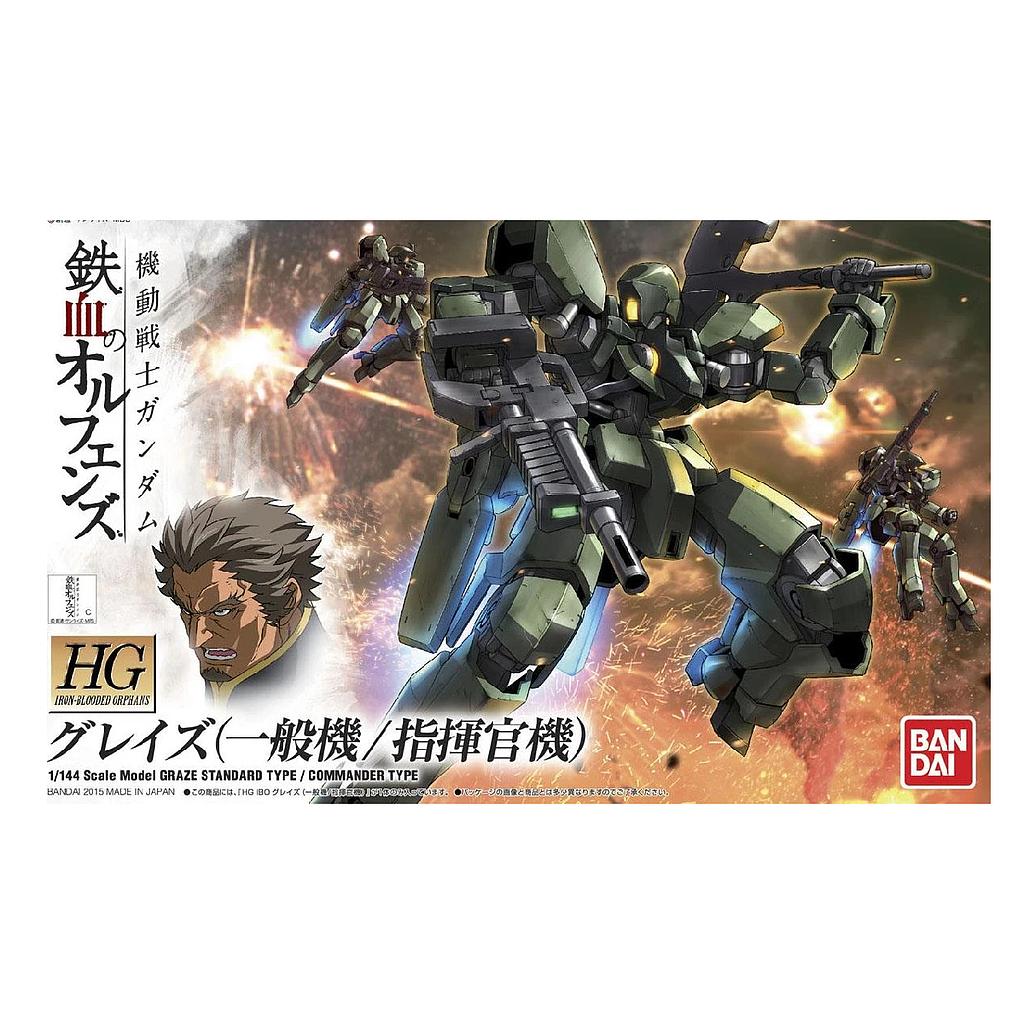 MODEL KIT HG 1/144 GRAZE STANDARD TYPE / COMMANDER TYPE BANDAI HOBBY