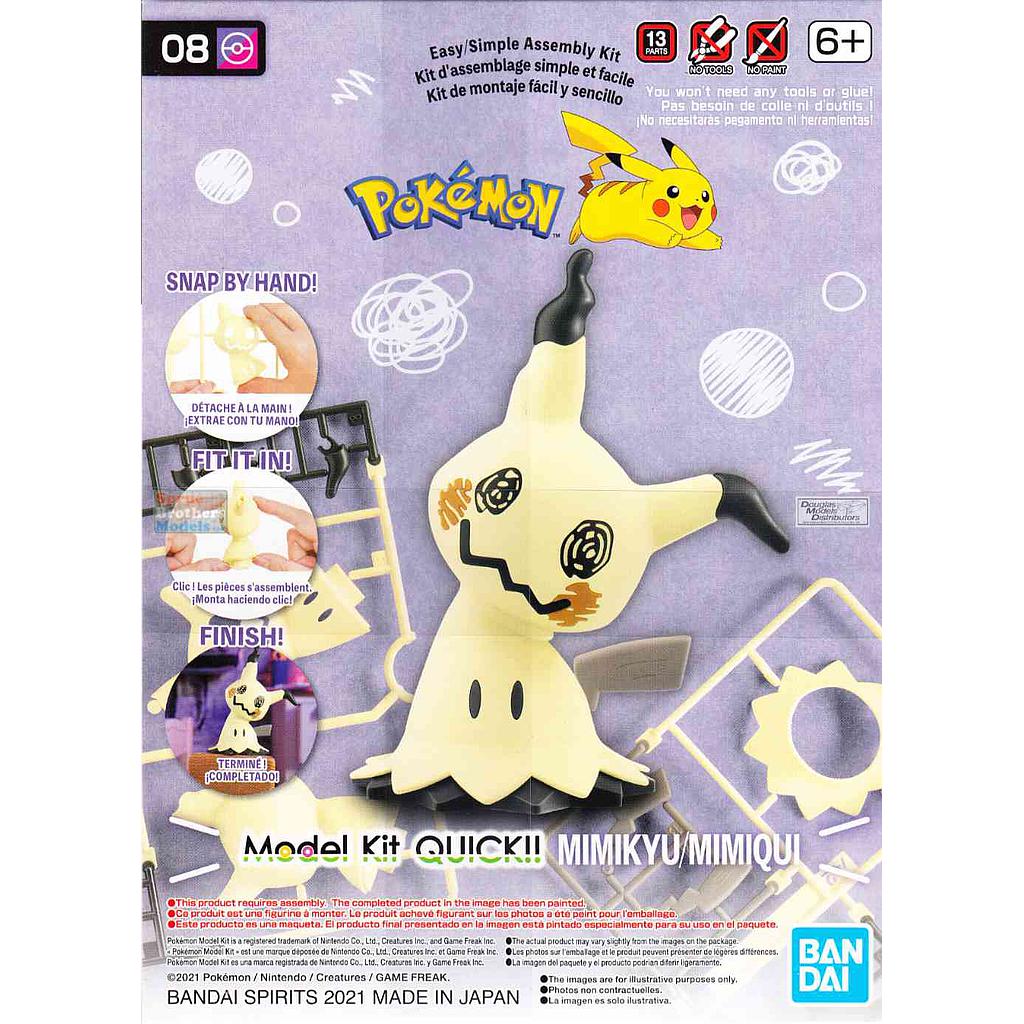POKEMON MODEL KIT QUICK!! 08 MIMIKYU