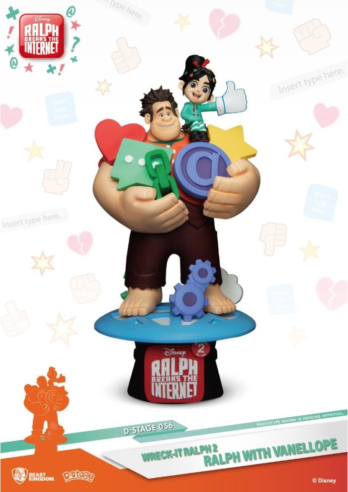DIORAMA DS 056 WRECK IT RALPH 2 RALPH WITH VANELLOPE BEAST KINGDOM