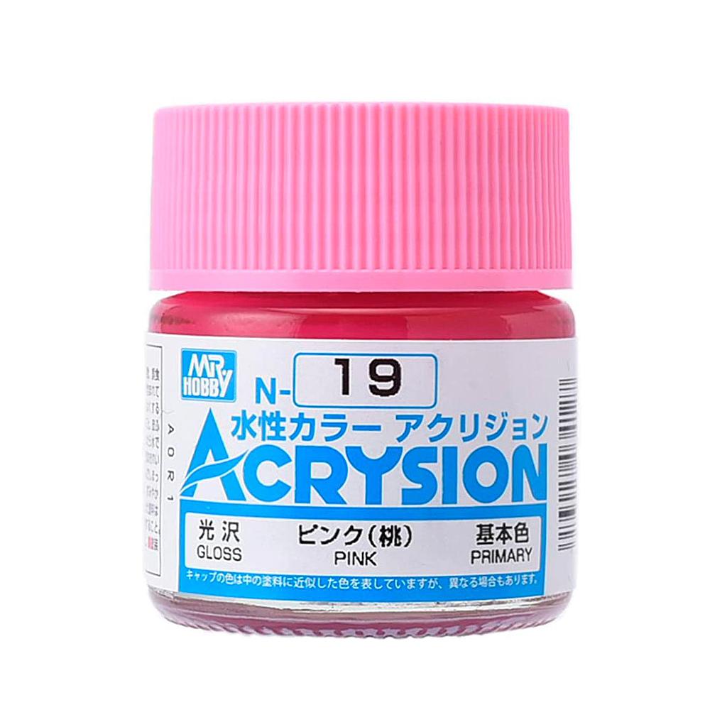 PINTURA N19 ACRYSION COLOR PINK MR. HOBBY