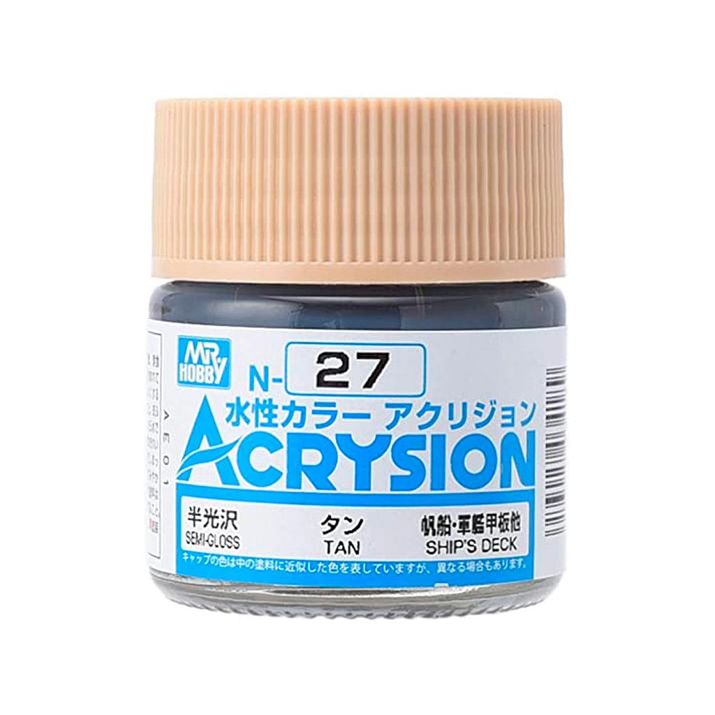 PINTURA N27 ACRYSION COLOR TAN MR. HOBBY