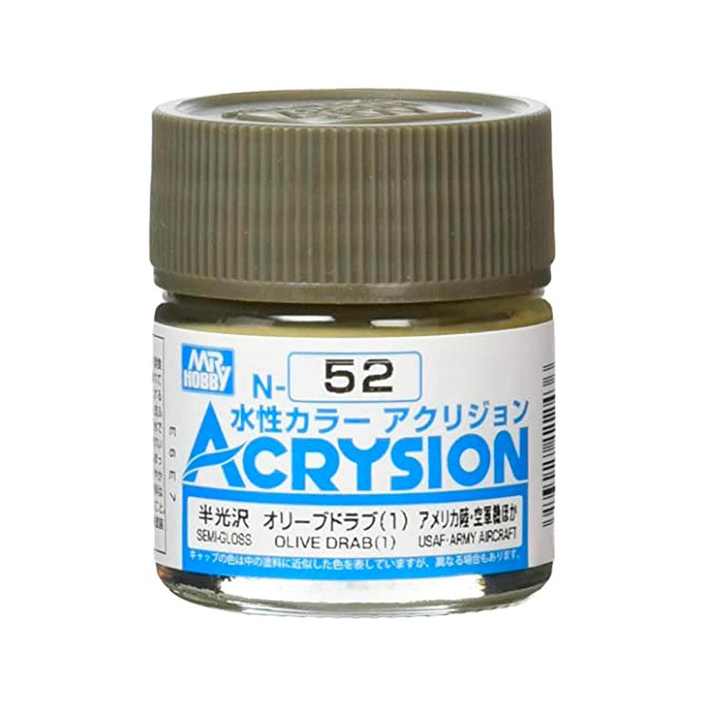 PINTURA N52 ACRYSION COLOR OLIVE DRAB MR. HOBBY