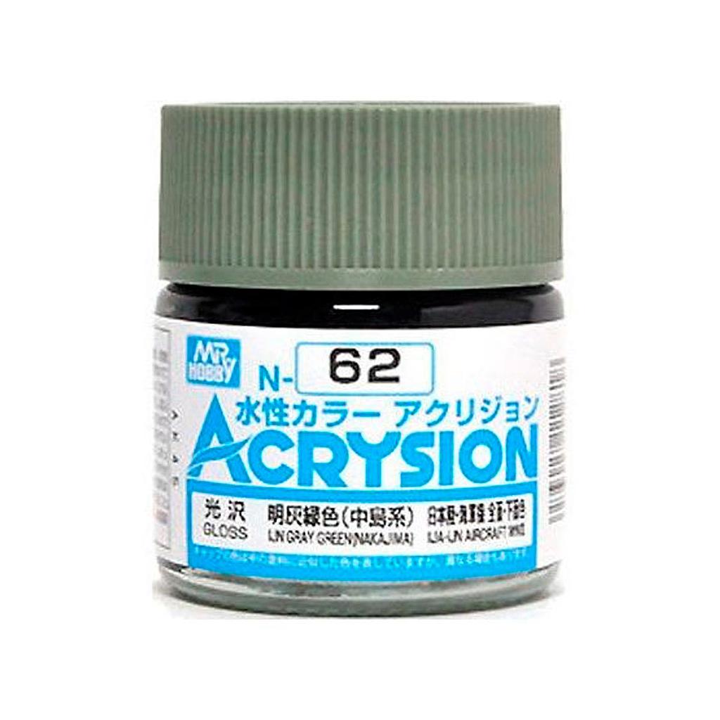 PINTURA N62 ACRYSION COLOR IJIN GRAY GREEN MR. HOBBY