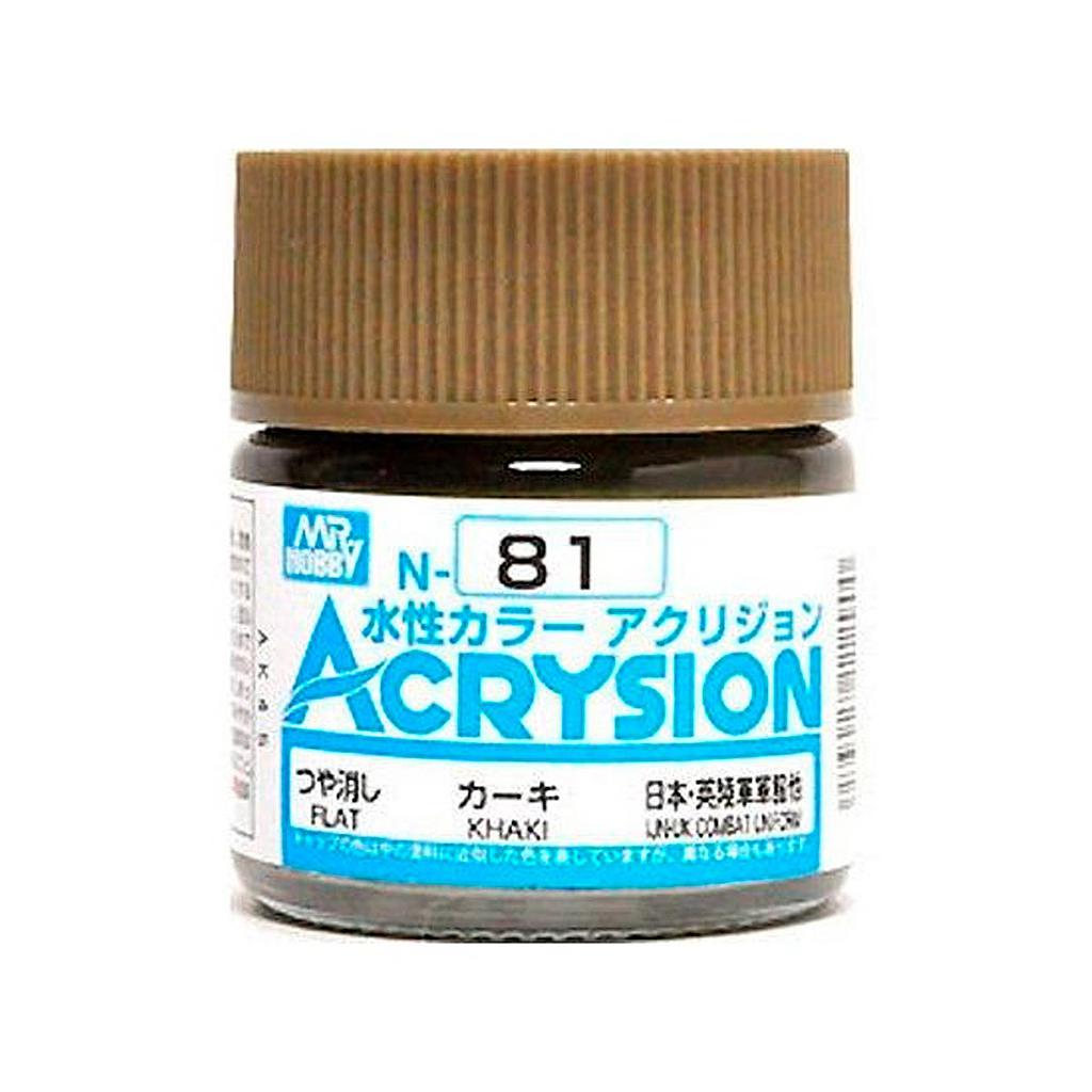 PINTURA N81 ACRYSION COLOR KHAKI MR. HOBBY