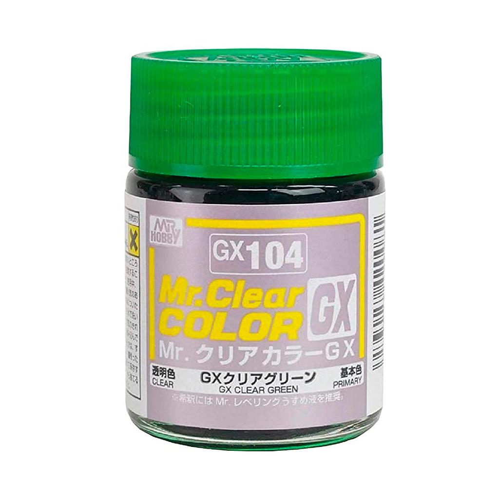 PINTURA GX104 MR.CLEAR COLOR GX GREEN MR. HOBBY