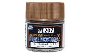 PINTURA SM207 SUPER METALLIC2 SUPER RICH GOLD MR. HOBBY