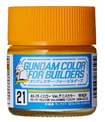 PINTURA UG21 RX 78 AMARILLO VER. ANIME COLOR MR. HOBBY