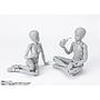 FIGURA ACCION S.H.FIGUARTS BODY CHAN SCHOOL LIFE EDITION DX SET GRAY COLOR VER. TAMASHII NATIONS