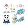 SET SKATE Y BICICLETA PANDA SYLVANIAN FAMILIES