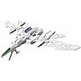 KIT ACCESORIOS 30MM 1/144 EXTENDED ARMAMENT VEHICLE AIR FIGHTER VER.WHITE BANDAI HOBBY